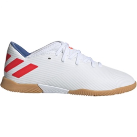 Buty piłkarskie adidas Nemeziz Messi 19.3 In Jr F99932 wielokolorowe białe