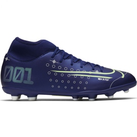Buty piłkarskie Nike Mercurial Superfly 7 Club Mds FG/MG Jr BQ5418 401 granatowe niebieskie
