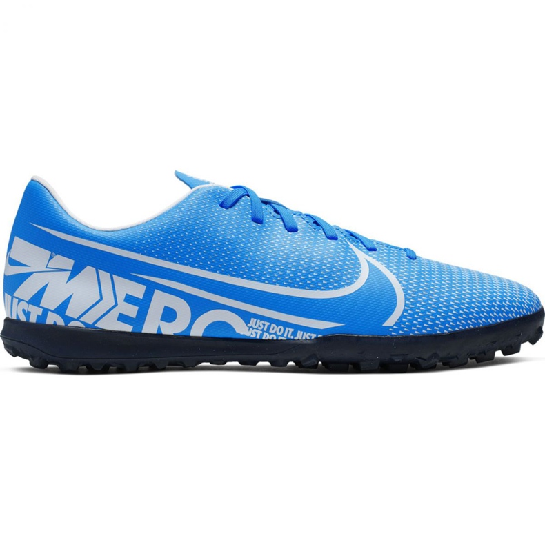 Buty piłkarskie Nike Mercurial Vapor 13 Club M Tf AT7999 414 niebieskie niebieskie