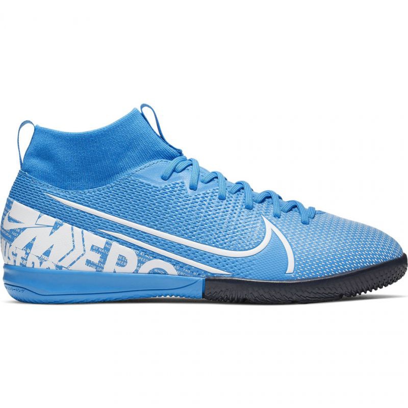 Buty piłkarskie Nike Mercurial Superfly 7 Academy Ic Jr AT8135 414 niebieskie wielokolorowe