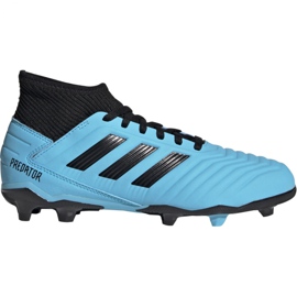 Buty piłkarskie adidas Predator 19.3 Fg Jr G25796 wielokolorowe niebieskie