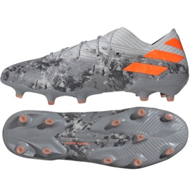 Buty piłkarskie adidas Nemeziz 19.1 Fg M EF8281 czerwone szare