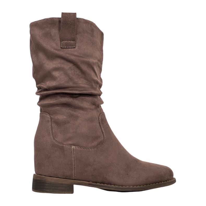 Super Mode Klasyczne Kowbojki khaki zielone