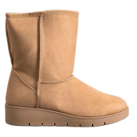 Kylie Wysokie Mukluki brązowe