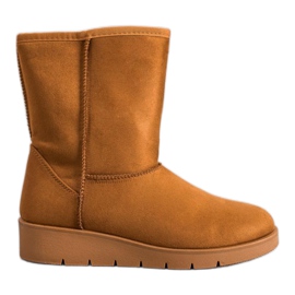 Kylie Wysokie Mukluki brązowe