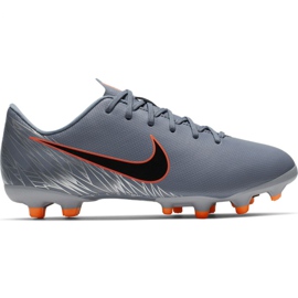 Buty piłkarskie Nike Mercurial Vapor 12 Academy Mg Jr AH7347 408 wielokolorowe szare