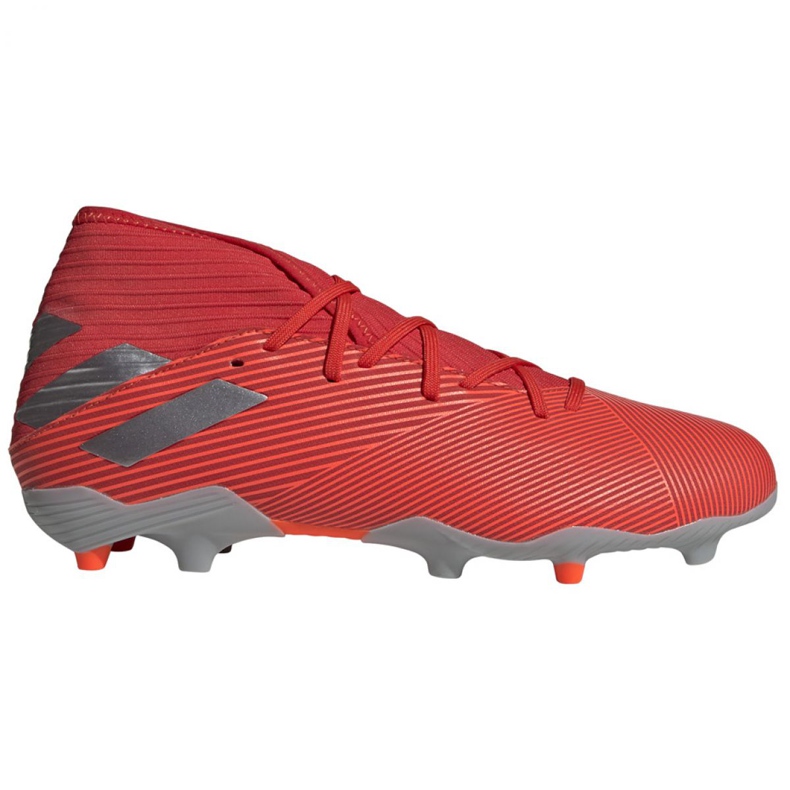 Buty piłkarskie adidas Nemeziz 19.3 Fg M F34389 czerwone wielokolorowe