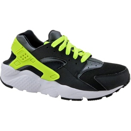 Buty Nike Huarache Run Gs W 654275-017 czarne żółte