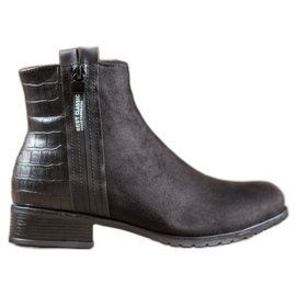 Erynn Botki Z Ozdobnym Zamkiem czarne