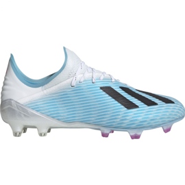 Buty piłkarskie adidas X 19.1 M Fg F35316 niebieskie wielokolorowe