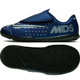 Buty halowe Nike Mercurial Vapor 13 Club Mds Ic PS(V) Jr CJ1176-401 granatowe granatowe
