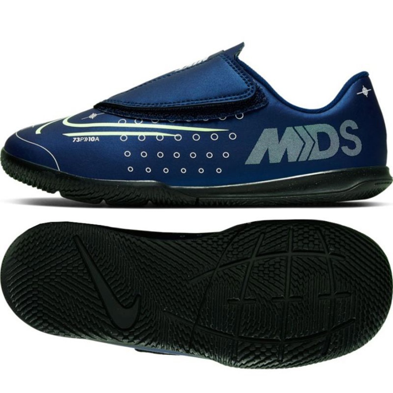 Buty halowe Nike Mercurial Vapor 13 Club Mds Ic PS(V) Jr CJ1176-401 granatowe granatowe