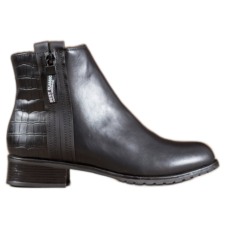 Erynn Botki Z Ozdobnym Zamkiem czarne