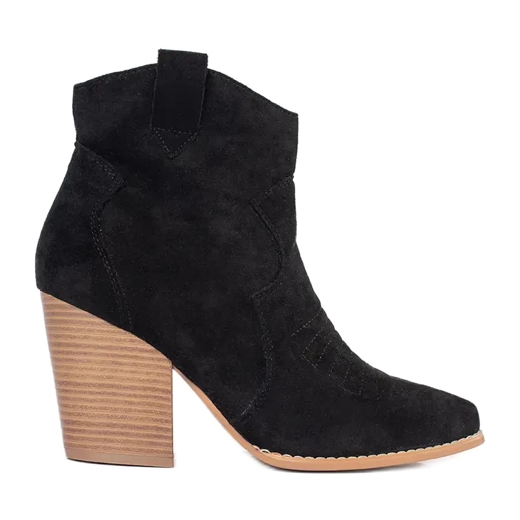 Kowbojki Na Słupku czarne