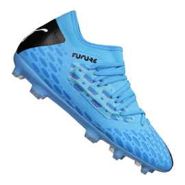 Buty piłkarskie Puma Jr Future 5.3 Netfit Fg Jr 105806-01 niebieskie niebieskie