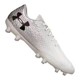 Buty piłkarskie Under Armour Magnetico Pro Fg M 3000111-100 białe szare