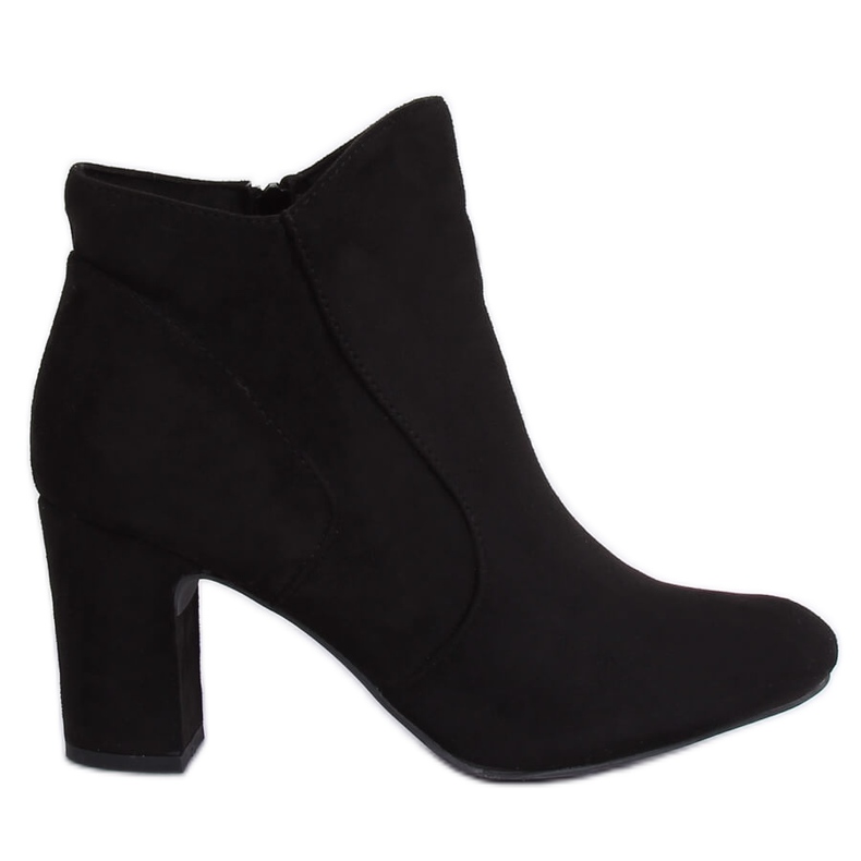 Botki na obcasie czarne K1809810 Negro