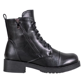 J. Star Ciepłe Workery czarne