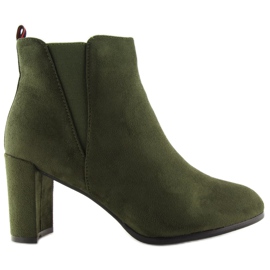Botki na obcasie zielone A5580 Olive Ii Gatunek