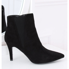 Sztyblety na szpilce zamsz czarne TX-1852 Black