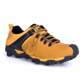 Trapery Trekkingowe Skóra Nat 399 Camel brązowe