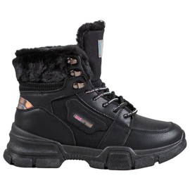 Yes Mile Sneakersy Z Futerkiem czarne