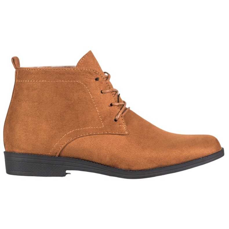 Goodin Wygodne Zamszowe Botki brązowe