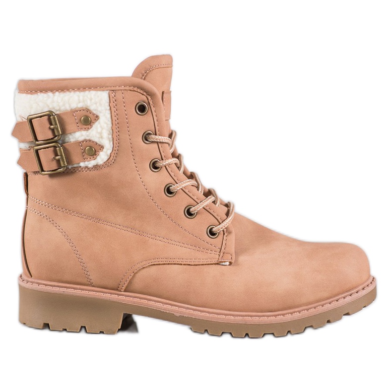 Super Me Stylowe Traperki różowe