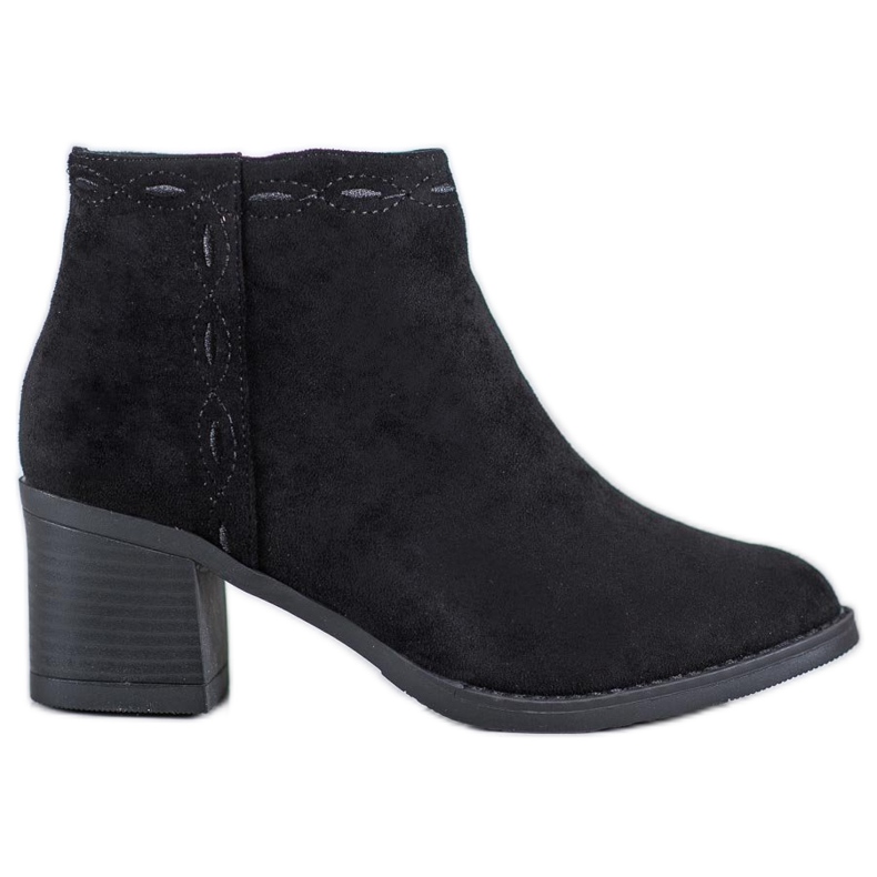 Kylie Czarne Botki Na Słupku