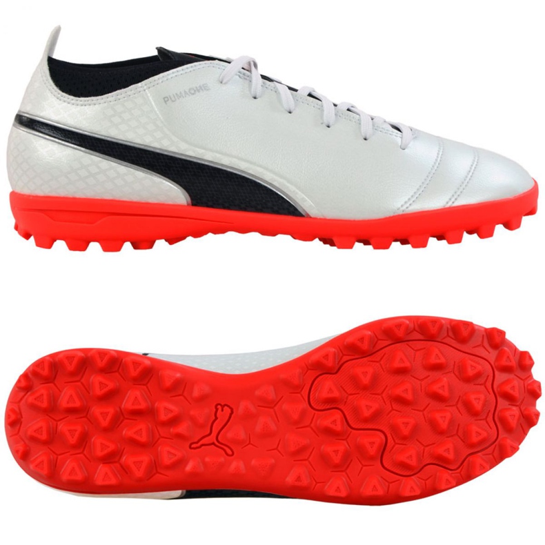 Buty piłkarskie Puma One 17.4 Tt M 104078 01 białe białe