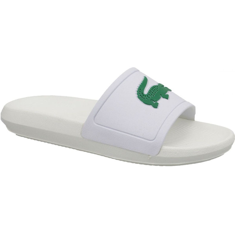 Klapki Lacoste Croco Slide 119 3 W 737CFA0005082 białe