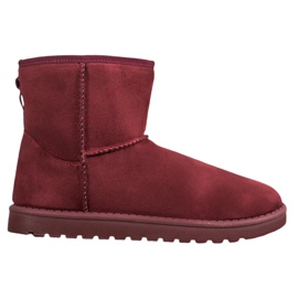 SHELOVET Klasyczne Mukluki czerwone