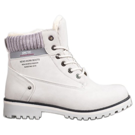 SHELOVET Traperki Z Suwakiem szare