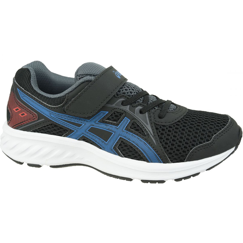 Buty biegowe Asics Jolt 2 Ps Jr 1014A034-006 czarne wielokolorowe