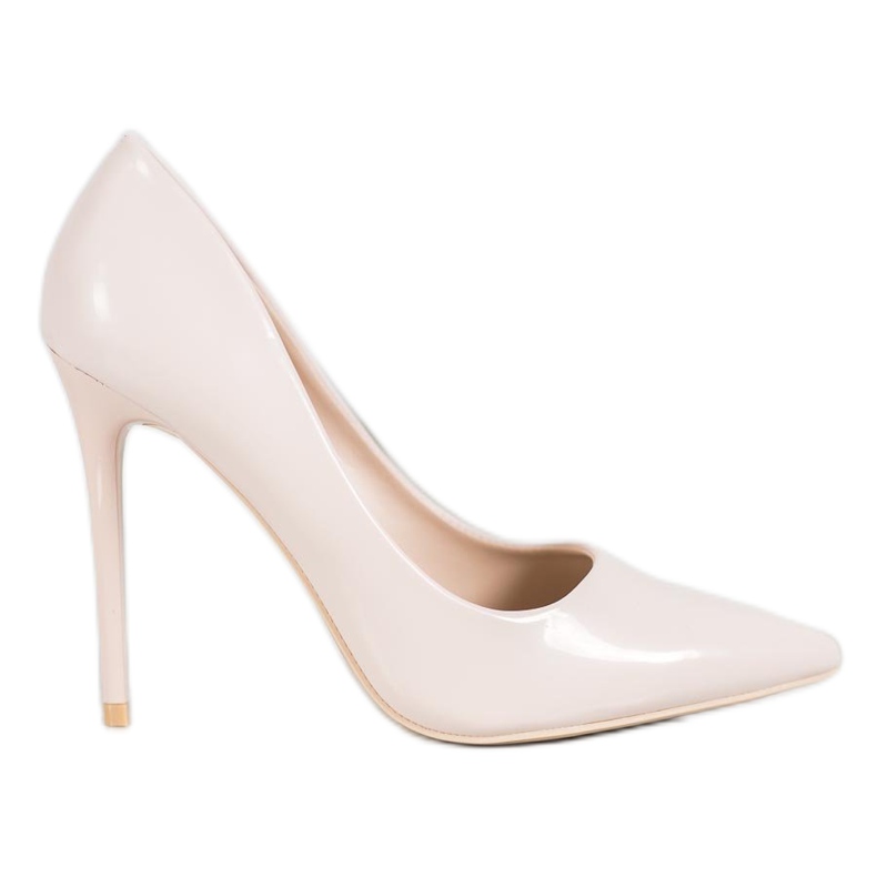 Small Swan Lakierowane Szpilki brązowe