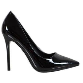 Small Swan Lakierowane Szpilki czarne