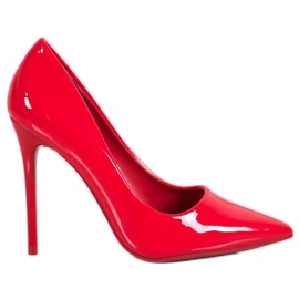 Small Swan Lakierowane Szpilki czerwone