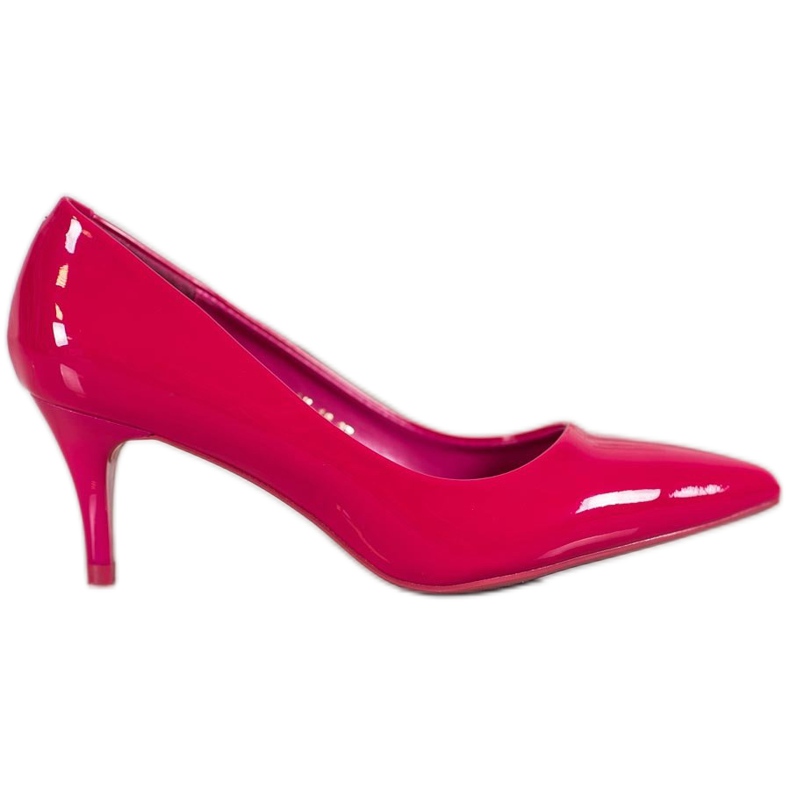 Comer Wygodne Lakierowane Szpilki czerwone