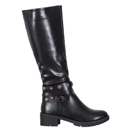 Gogo Oficerki Z Dżetami czarne