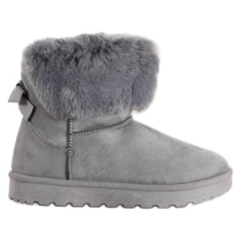SHELOVET Mukluki Z Futerkiem szare
