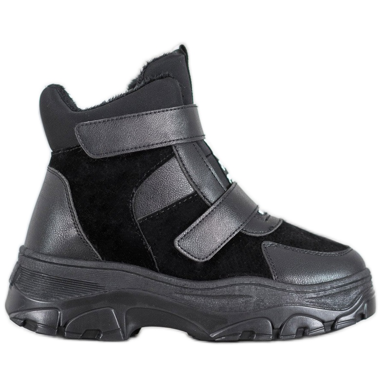 Bona Czarne Botki Fashion