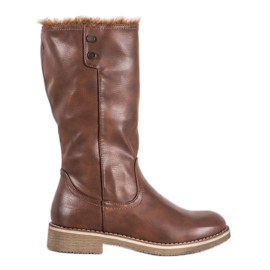 SDS Kozaki Z Wywijaną Cholewką brązowe