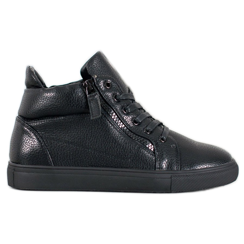 Sergio Leone Czarne Trampki Na Platformie