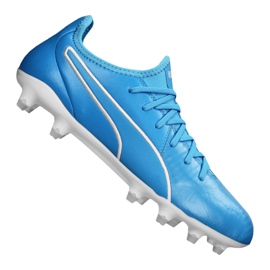 Buty piłkarskie Puma King Pro Fg M 105608-04 niebieskie niebieskie