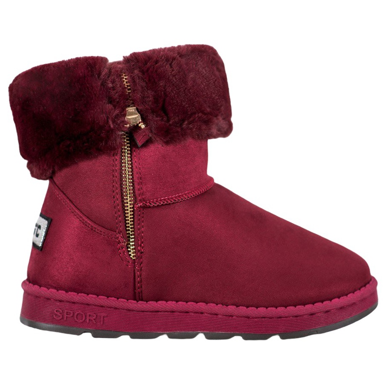 Bona Mukluki Z Wywijaną Cholewką czerwone wielokolorowe