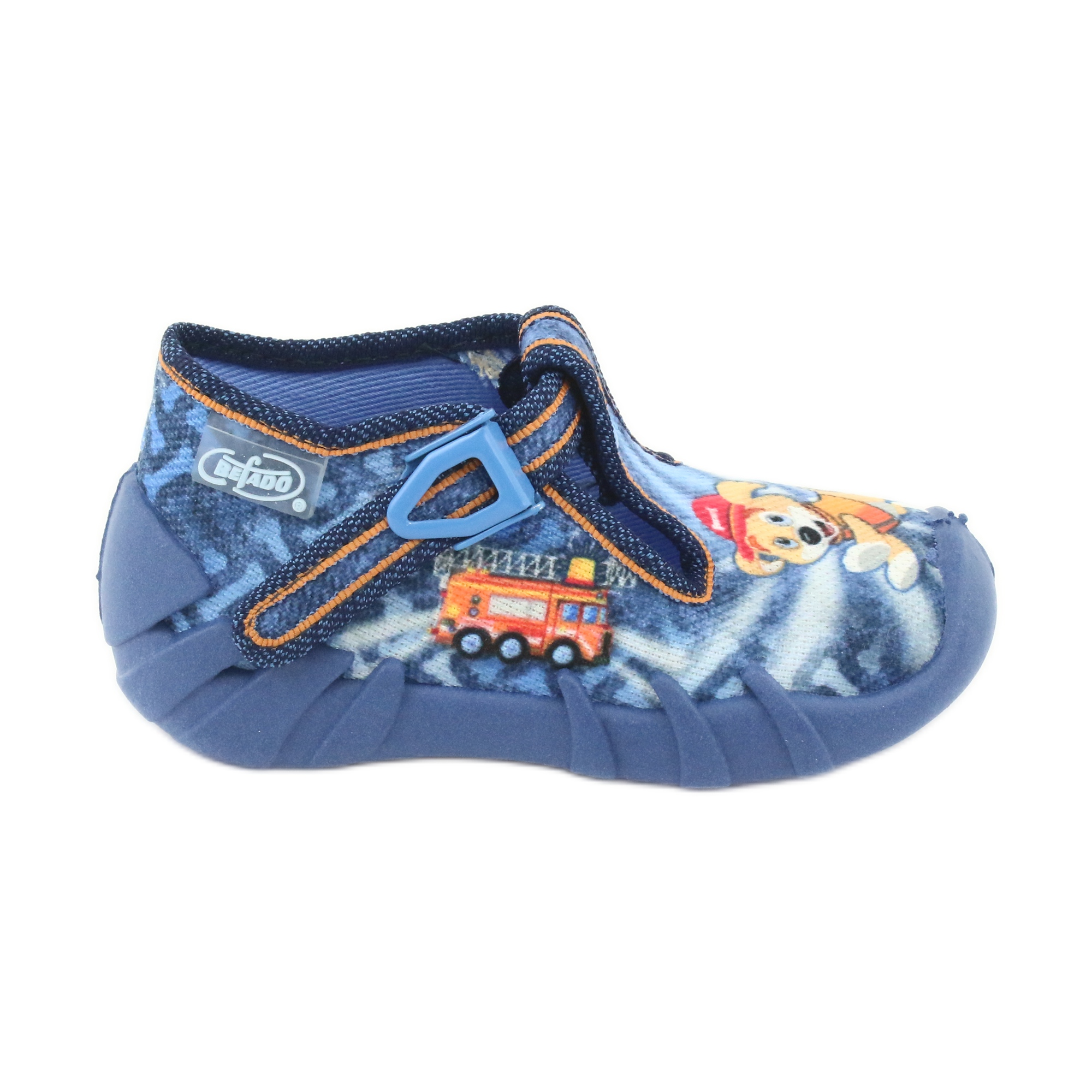 Befado obuwie dziecięce 110P354 niebieskie wielokolorowe