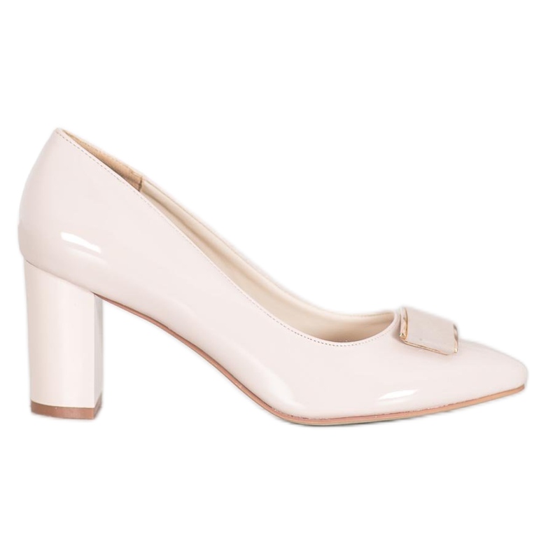 Sergio Leone Eleganckie Czółenka Na Słupku brązowe