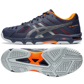 Buty do siatkówki Asics Gel Beyond 5 M B601N 402 wielokolorowe granatowe
