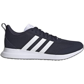 Buty biegowe adidas Run60S M EG8685 białe granatowe