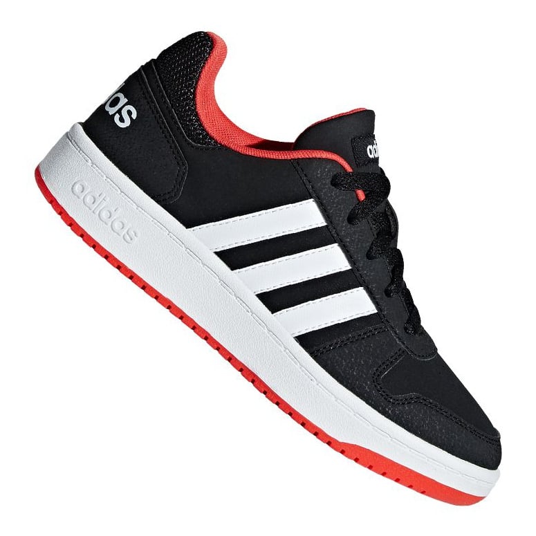 Buty adidas Hoops 2.0 Jr B76067 czarne czerwone